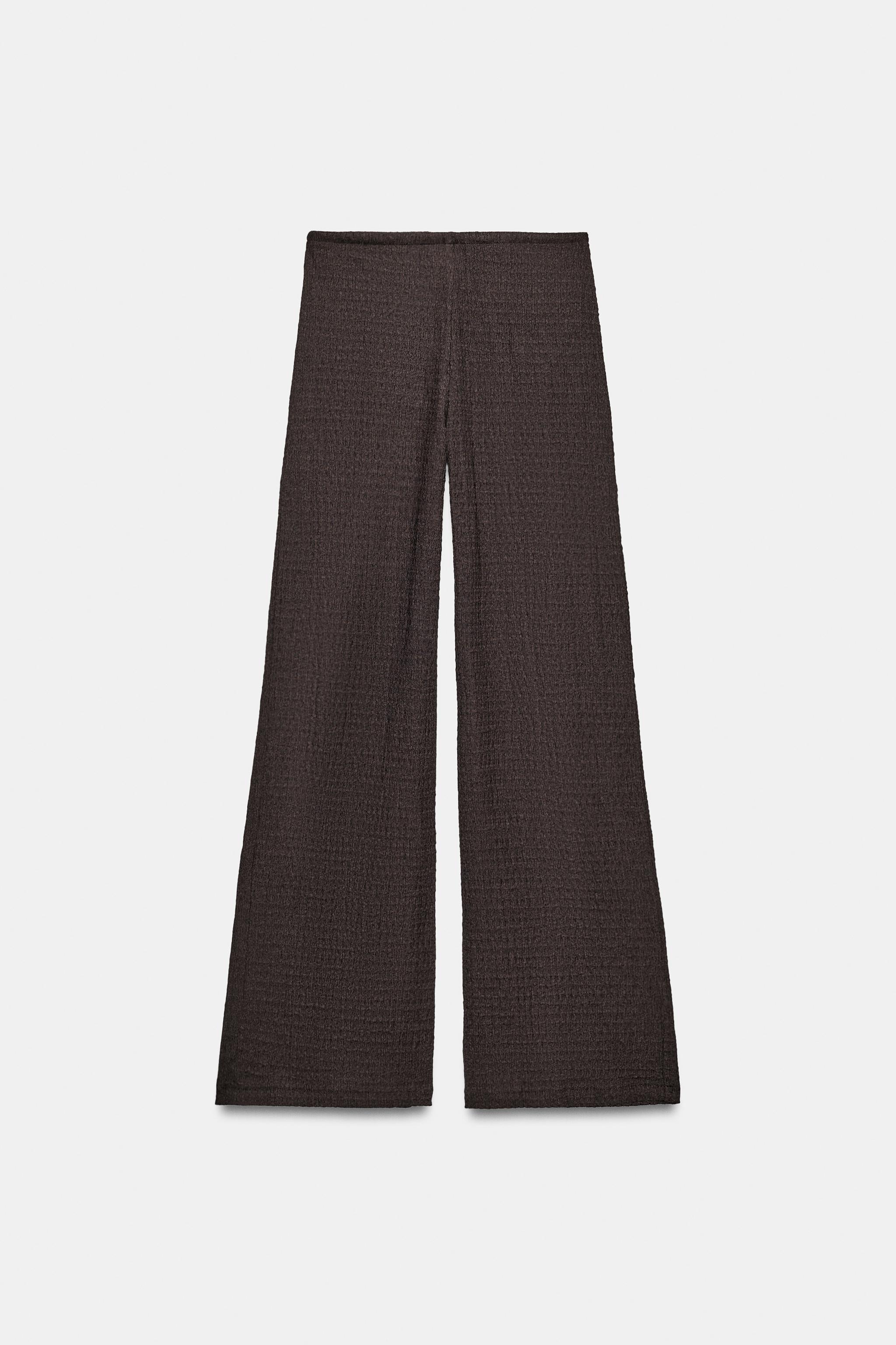 PANTALON DROIT TEXTURÉ